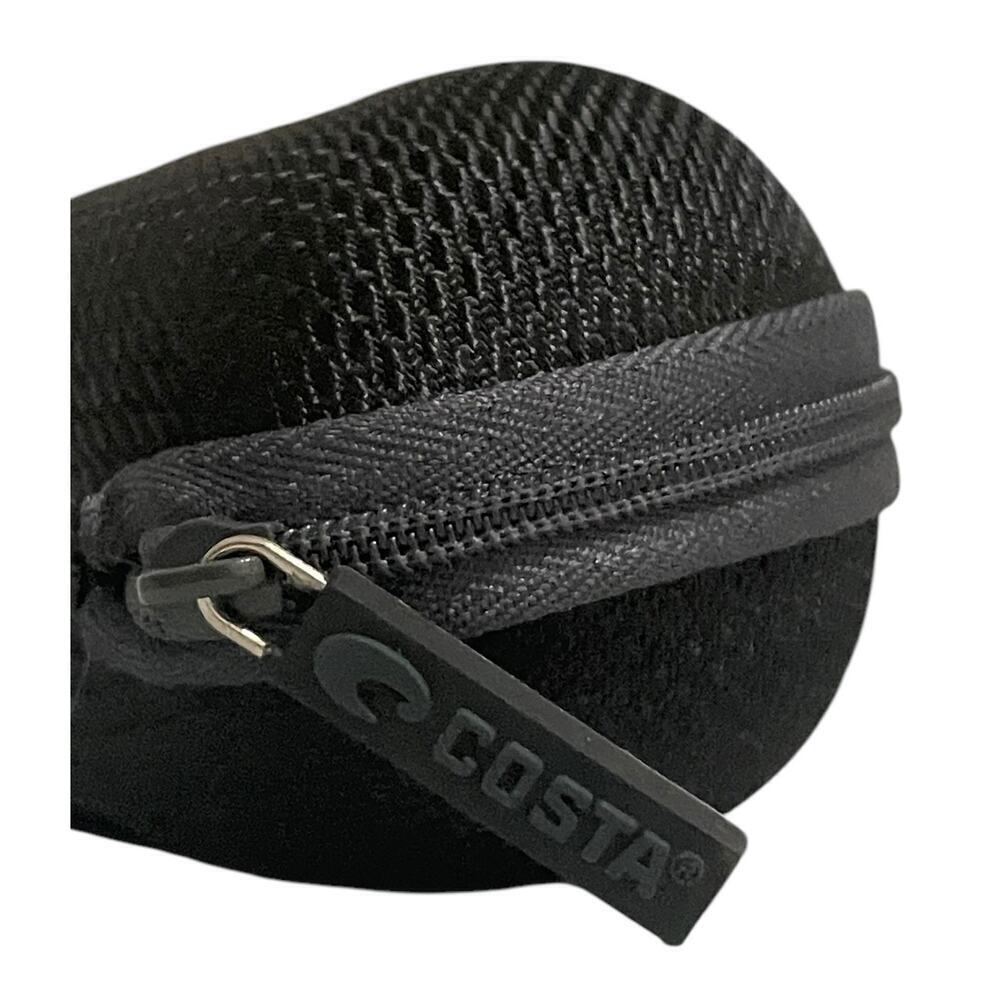 Costa Clamshell Zip Closure Sunglasses Hard Case Black With Black “C” Logo - Picture 3 of 7